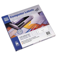 Tudor Computer Label, 127 x 61 mm, 1 Across, 2500/Box Box