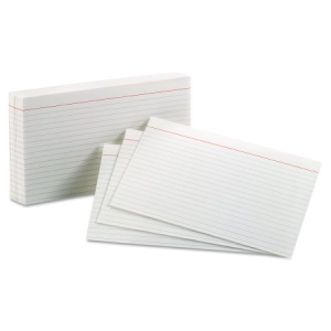GUIDE CARDS 5"X8" WHITE PLAIN PACK/100 Pack