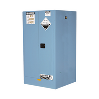 Justrite Safety Storage Cabinets for Corrosive Substances, 350 Litres, 1760 x 870 x 870mm, 3 Shelves, 2 Door, Yellow, Each Each