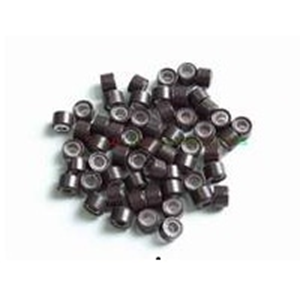 Silicon Lined Micro Rings for Hair Extension, Black, 100 pieces/pack TUB
