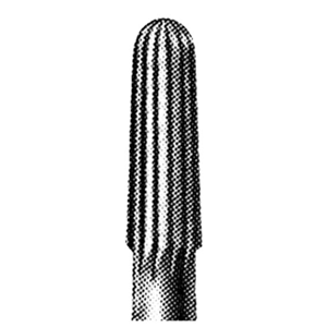 SSW 7802 Tungsten Carbide Burs, Bullet Shape, ISO 195001 #10, Friction Grip Finishing, Made in UK, Each Each
