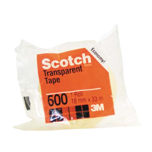 TAPE TRANSP. SCOTCH 600 24X66MEACH Each