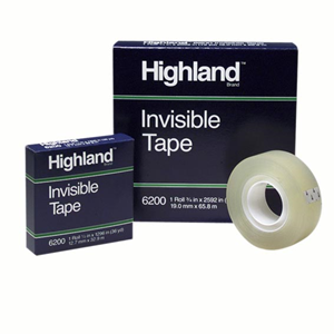 Tape Invisible Highland 6200 19mmx33M Each Each