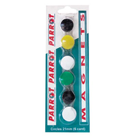 WHITEBOARD BUTTONS MAGNETIC ASST. 21MM 6/PK Pack
