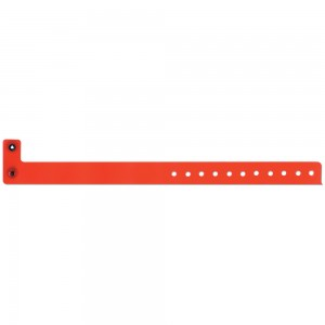 WIZID SERIES P470 SUPERBAND WRISTBAND DAYGLOW ORANGE 500/BOX Box