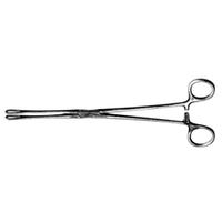 Livingstone Rampleys Sponge Holdings Forceps, 24cm, Curved, Stainless Steel, Each Each